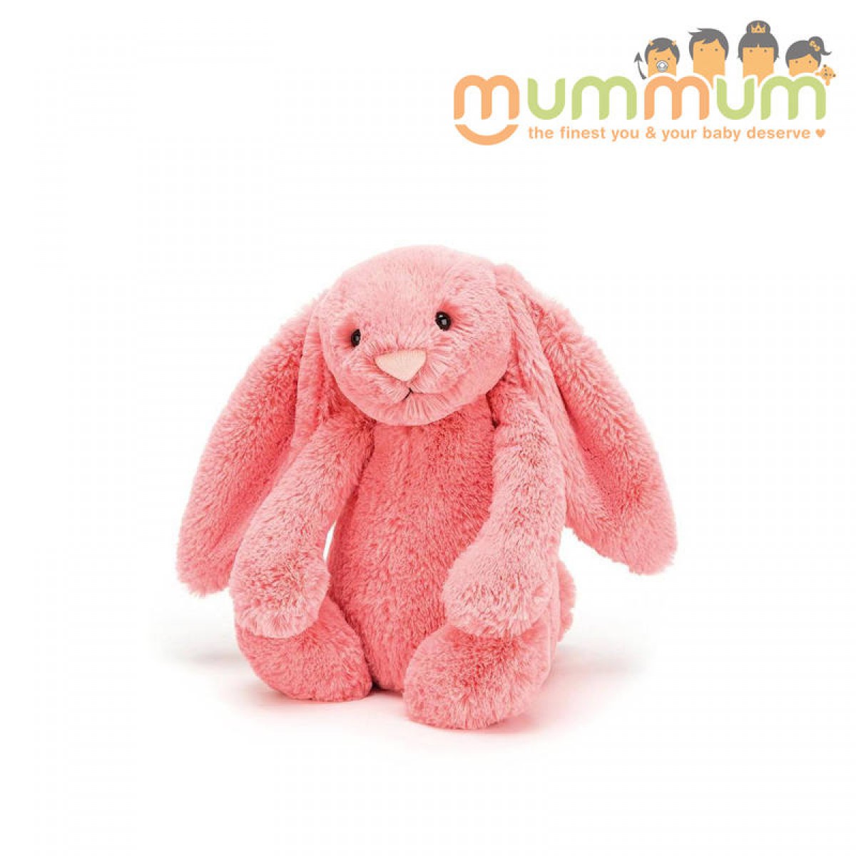 coral jellycat bunny